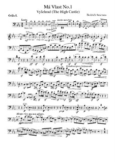 Vyšehrad, T.110: Cellos parts by Bedřich Smetana