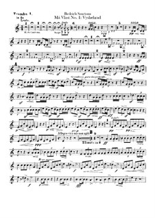 Vyšehrad, T.110: Trumpets parts by Bedřich Smetana