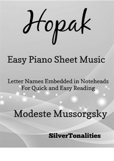 Gopak: For easy piano by Modest Mussorgsky