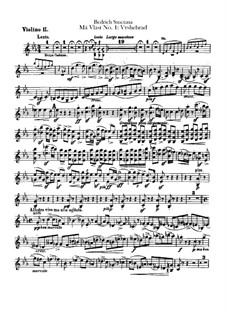 Vyšehrad, T.110: Violin II part by Bedřich Smetana