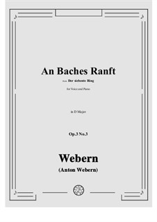 No.3 An Baches Ranft: D Major by Anton Webern