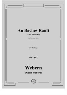 No.3 An Baches Ranft: B flat Major by Anton Webern