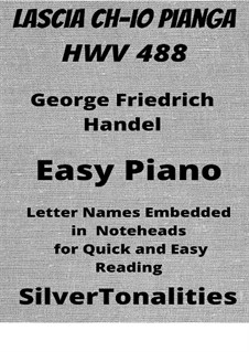 Lascia Ch'io Pianga: For easy piano by Georg Friedrich Händel