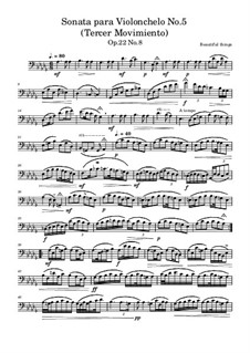 Sonata para Violonchelo No.5, Op.22 No.8: Tercer Movimiento by Beautiful things Martínez