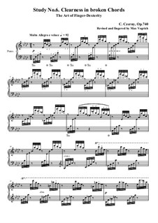 Exercises No.1-8: Exercise No.6 by Carl Czerny