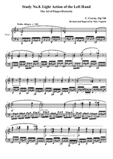 Exercises No.1-8: Exercise No.8 by Carl Czerny