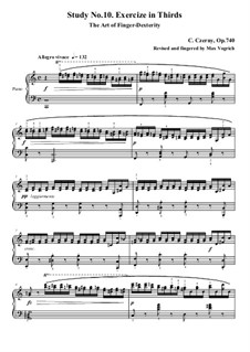 Exercises No.9-16: Exercise No.10 by Carl Czerny