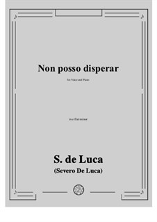 Non posso disperar: E flat minor by Sergio de Luca