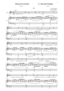 L' Arte del Cantare. Parte I: Vocalise No.4 by Gaetano Seidler
