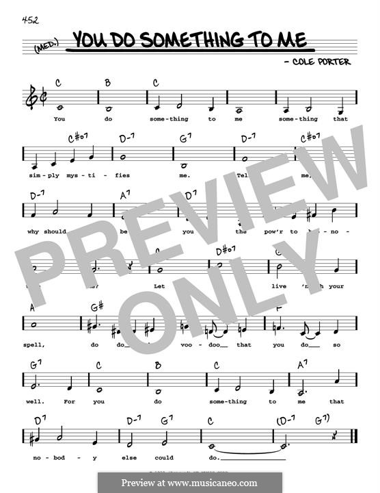 You Do Something to Me: Low Voice by Cole Porter