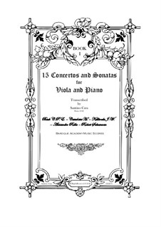 15 Concertos and Sonatas 'Book 1' for Viola and Piano: 15 Concertos and Sonatas 'Book 1' for Viola and Piano by Carl Philipp Emanuel Bach, Robert Schumann, Jan Kalliwoda, Alessandro Rolla, Henri Casadesus