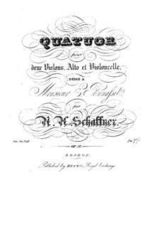 String Quartet in C Major, Op.57: String Quartet in C Major by Nicolaus Albrecht Schaffner