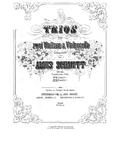 String Trios, Op.135: Trio No.2 in D Minor by Aloys Schmitt