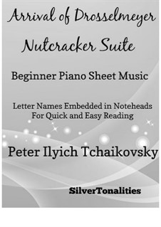 No.4 Scene dansante (Drosselmeyer's Arrival and Distribution of Presents): Arrival of Drosselmeyer, for beginner piano (2nd Edition) by Pyotr Tchaikovsky