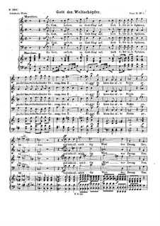 God, the Creator of the World, D.986 Op.112 No.2: God, the Creator of the World by Franz Schubert