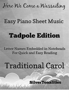 Here we Come a-Wassailing: For easy piano (2nd Edition) by folklore