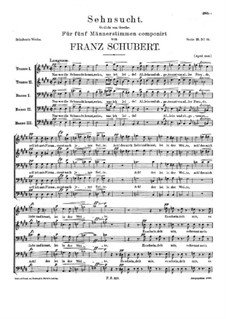 Sehnsucht (Longing), D.656: Sehnsucht (Longing) by Franz Schubert