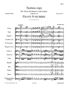 Tantum ergo in D Major, D.750: Tantum ergo in D Major by Franz Schubert