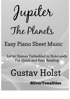 Jupiter: For easy piano by Gustav Holst