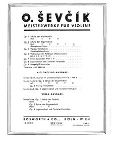 School of Bowing Technique for Violin, Op.2: Book VI by Otakar Ševčík