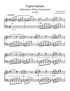English Suite vol.1: English Ballade by Galina Bobrova