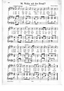 Ach du klarblauer Himmel: Piano-vocal score (E Major) by Friedrich Silcher