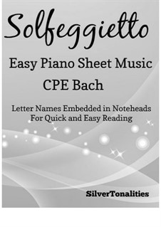 Solfeggietto, H 220 Wq 117:2: For easy piano by Carl Philipp Emanuel Bach