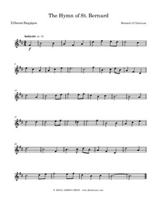 The Hymn for Uilleann Bagpipes: The Hymn for Uilleann Bagpipes by St. Bernard of Clairvaux