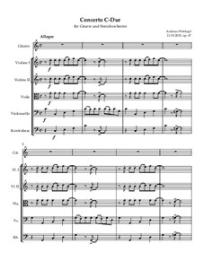 Concerto C-Dur for Guitar and Strings, Op.67: Concerto C-Dur for Guitar and Strings by Andreas Wittkopf