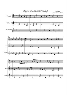 Chamber version: For violin trio by folklore