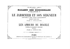 Quadrille on Themes from 'Le jardinier et son seigneur' by Delibes: Quadrille on Themes from 'Le jardinier et son seigneur' by Delibes by Isaac Strauss