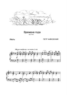 No.7 July (Reaper's Song): For piano by Pyotr Tchaikovsky