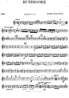 Ruddigore, or The Witch's Curse: Oboes part by Arthur Seymour Sullivan