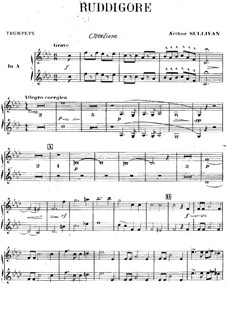 Ruddigore, or The Witch's Curse: Trumpets part by Arthur Seymour Sullivan