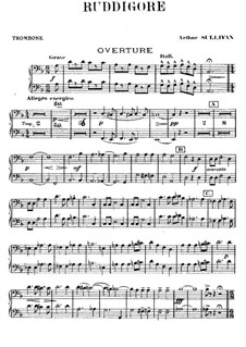 Ruddigore, or The Witch's Curse: Trombones part by Arthur Seymour Sullivan