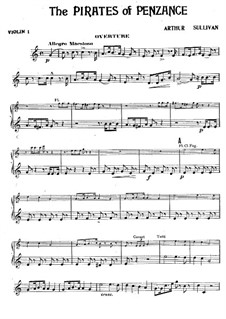 Complete Opera: Violins I part by Arthur Seymour Sullivan
