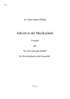 Advent in der Musikschule-Vorspiel und Lied 'Es wird scho glei dumpa': Advent in der Musikschule-Vorspiel und Lied 'Es wird scho glei dumpa' by folklore