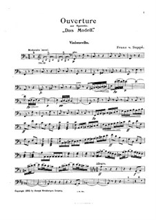 Overture to 'The Model': Cello part by Franz von Suppé