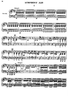 Symphony No.73 in D Major 'The Hunt', Hob.I/73: Version for piano four hands by Joseph Haydn