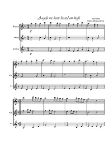 Chamber version: For flute, oboe and violin trio by folklore