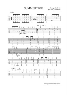 Summertime: Tab guitar by George Gershwin