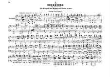 Overture to 'Morning, Noon, and Night in Vienna': For piano four hands by Franz von Suppé