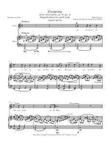 No.1 Zueignung: C major, high key by Richard Strauss