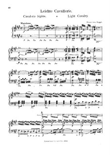 Overture to 'Light Cavalry': For piano by Franz von Suppé