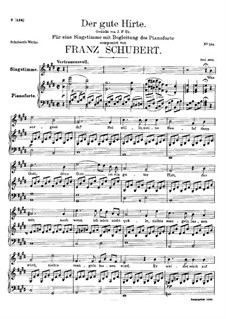 Der gute Hirt (Good Shepherd), D.449: For voice and piano by Franz Schubert