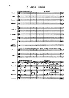 No.9 Letter Scene: Full score by Pyotr Tchaikovsky