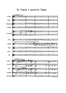 No.14 Scena and Triquet's Couplets: Full score by Pyotr Tchaikovsky