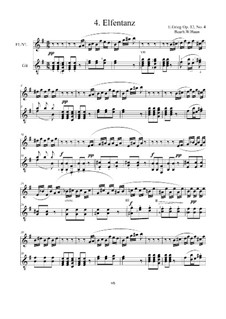 Lyric Pieces, Op.12: No.4 Fairy Dance, for flute (or violin) and guitar by Edvard Grieg