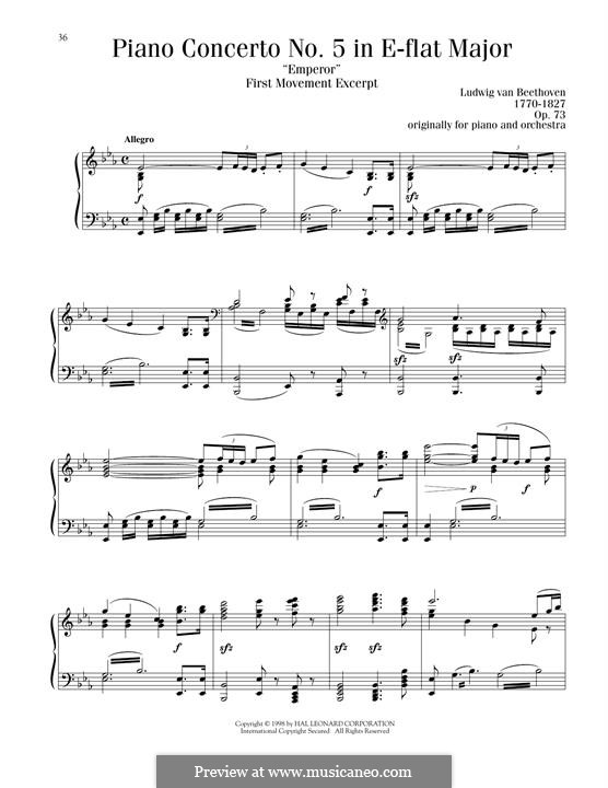 Fragments: Movement I, Theme, for piano by Ludwig van Beethoven