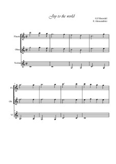 Ensemble version: For flute, oboe and violin by Georg Friedrich Händel